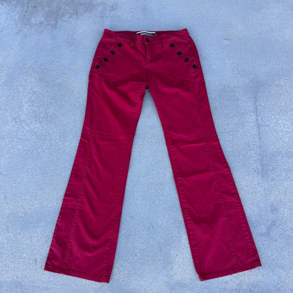 Daughters of the Liberation Red Sailor Wide Leg Pants Trousers Size 26